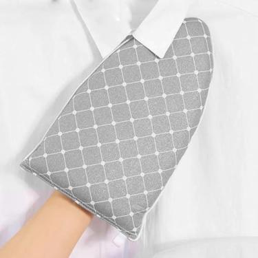 Imagem de Tábua de passar roupa portátil resistente ao calor - Almofada dobrável portátil com luva protetora