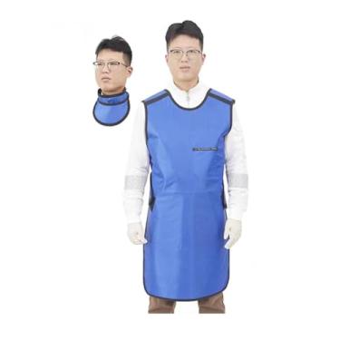 Imagem de Avental de Chumbo X-Ray Protection Lead Apron With Thyroid Shield Collar, 0.35mmpb 0.5mmpb Equivalency Lead Vest For Dental(0.5mmpb 100x60cm)