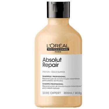 Imagem de Shampoo Absolut Repair Serie Expert 300ml Loreal com Quinoa Dourada Nu