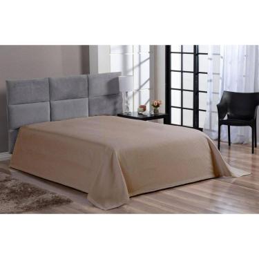 Imagem de Cobre Leito Colcha Piquet Liso Casal King Bege Avulso