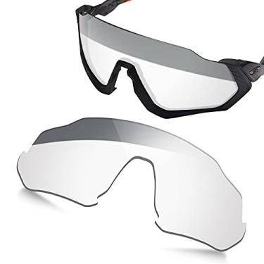 Imagem de TRUSHELL Lentes de reposição não polarizadas para óculos de sol Oakley Flight Jacket OO9401 Eclipse fotocromático - não polarizado