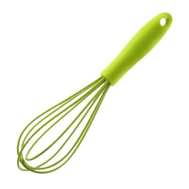 Imagem de Batedor de silicone para cozinhar, batedeira manual de ovos para farinha de bolo, batedor de massa de aço inoxidável, uso W-hisk, antiaderente à mão, minúsculo W-hisk para bater, assar, bater
