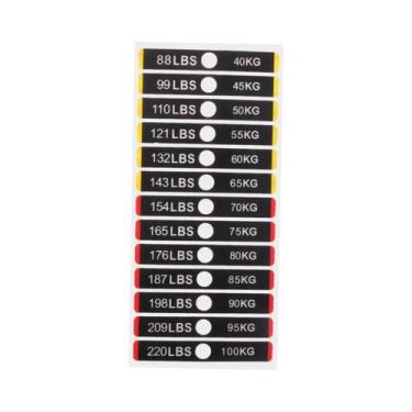 Imagem de Etiquetas Adesivas De Peso Para Equipamentos De Academia, Rótulos Numé