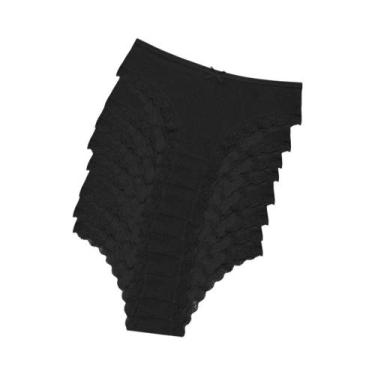 Imagem de Calcinhas De Algodão Com Renda Para Mulheres, 8 Peças, Sexy, Com Laço,