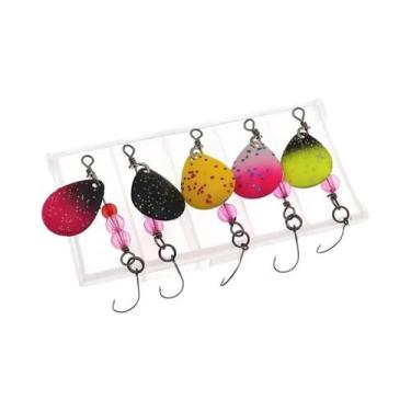 Imagem de Isca De Pesca Metálica Spinner Bait De 2.3g Com Ganchos, 5PCS, Iscas A