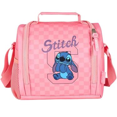 Imagem de Lancheira Térmica Infantil Stitch Mão/Ombro Rosa Luxcel