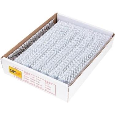 Imagem de Wireo para Encadernação 2x1 A4 Branco 1 1.8 250fls 25un - Cassmar