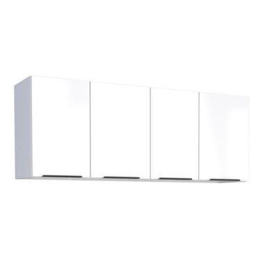 Imagem de Armário Aéreo de Cozinha em Aço Branco 144cm Jupiter Cozimax