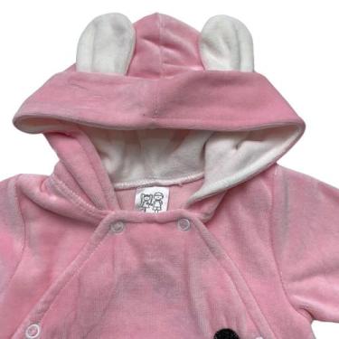 Imagem de Macacao bebe quentinho - MULEKA SAPEKA, Rosa, M - 4 a 7 meses