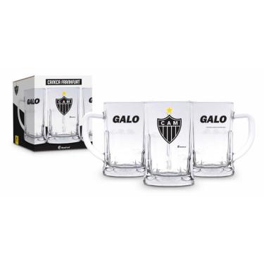 Imagem de Caneca Chopp de Vidro Atlético Mineiro - 565ml - Brasfoot