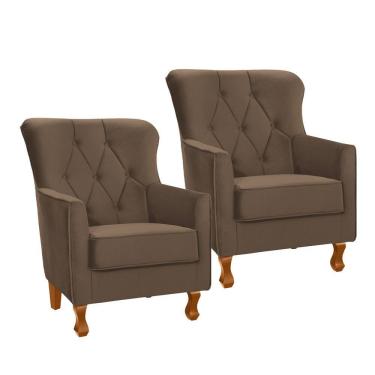 Imagem de Kit 2 Poltronas Ferrara em Madeira de Eucalipto Movellu Home
