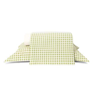 Imagem de Jogo de Lençol Mini Vichy Verde Oliva Westwing, Verde