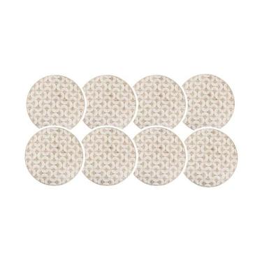 Imagem de Jogo Americano 38cm Dourado Kit 8 Rafimex