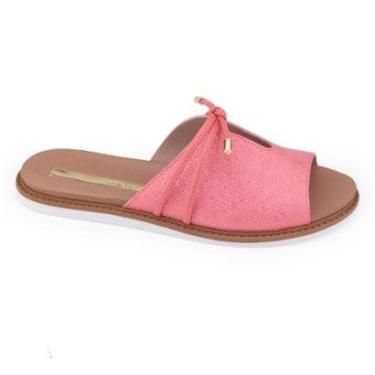 Imagem de Chinelo feminino Moleca 5443.116 rasteira trama brilho-Feminino