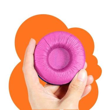 Imagem de Par Almofada Espuma Para Fone Universal Peça Reposição Rosa - Palaziun