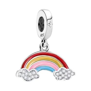 Imagem de Pingentes De Perfume Coroa Rosa Em Prata Esterlina 925 Para Pulseiras 