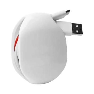 Imagem de Caixa Organizadora De Cabos Retrátil Automática Para Fones De Ouvido, 