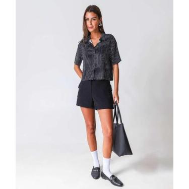 Imagem de Short Feminina Cargo Marisa Preto-52993, 40, Preto
