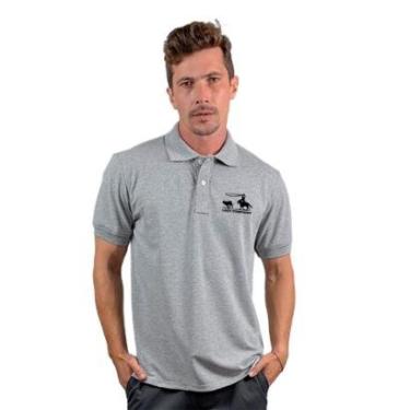 Imagem de Camisa Gola Polo Estampa Laço Comprido Piquet Masculina-Masculino