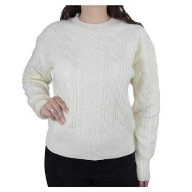 Imagem de Blusa Feminina Facinelli By Mooncity Tricot Creme - 651239-Feminino