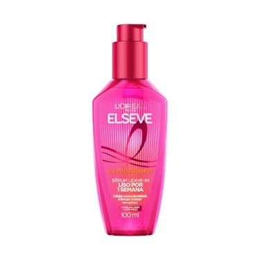 Imagem de L'Oréal Paris Elseve Liso dos Sonhos, Sérum Leave-in com Tecnologia Ativada por Calor para Efeito Liso por 1 Semana, Antifrizz, Protetor Térmico e Barreira Contra Umidade, 100ml