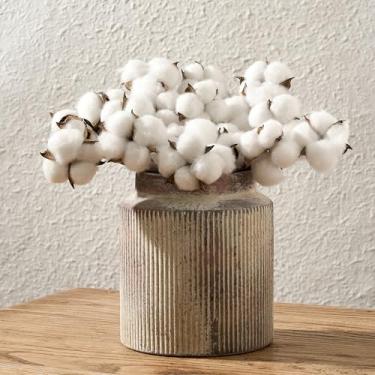 Imagem de SIDUCAL Vaso de cerâmica vintage rústico de terracota, vaso decorativo de cerâmica de 18 cm, vasos de boca larga para decoração de casa, sala de estar, estante de livros, quarto, banheiro, cozinha