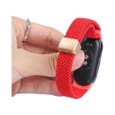 Imagem de Pulseira Magnética De Nylon Trançado Para Xiaomi Mi Band 9 8 10, Elást