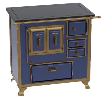 Imagem de Fogao a Lenha Venax GII n 1 Renaissance Premium Azul SE