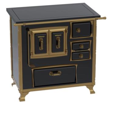 Imagem de Fogao a Lenha Venax GII n 1 Renaissance Premium Preto SE