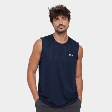 Imagem de Regata Fila Sports Light Masculina, Marinho, G