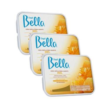 Imagem de Kit Depil Bella Cera MEL 1Kg - 3 unidades