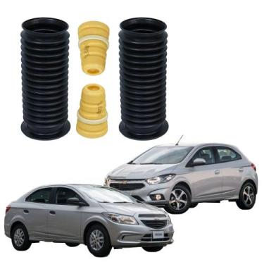Imagem de 2 Kit Coifa Batente Amortecedor Dianteiro Onix Prisma 2012 a 2019 Cofa