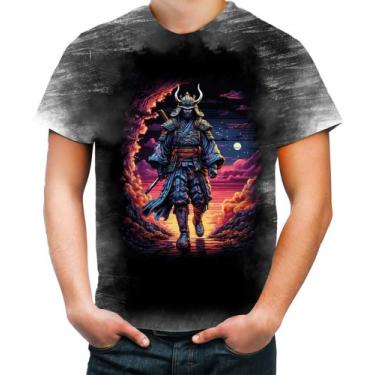 Imagem de Camiseta Desgaste Samurai Ronin Sunset Sem Mestre 1 - Kasubeck Store®,