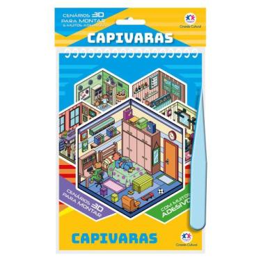 Imagem de Livro - Capivaras com Adesivos 3D