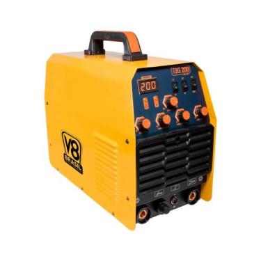 Imagem de Máquina de Solda TIG 200A AC DC Profissional 220V - V8 Brasil, 220V