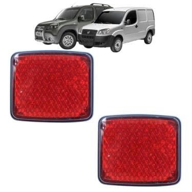 Imagem de Par Refletor Olho Gato Parachoque Traseiro Doblo Cargo Doblo 2010 A 20