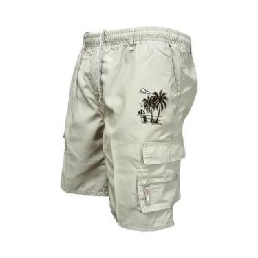 Imagem de Calças Cargo Camufladas Para Homens Em Tamanho Plus, Com Múltiplos Bol
