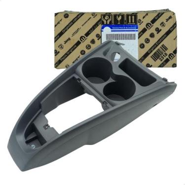 Imagem de Moldura Console Cambio Copo Original Mopar Fiat Palio 2004 a 2017 Stra