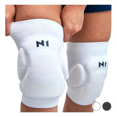 Imagem de Joelheira Vôlei Profissional Knit 3d Spry N1 Sport Cor Preto Tamanho GG