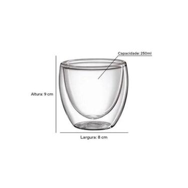Imagem de Copo de vidro Double Wall - 250ML - CAN.U.DO