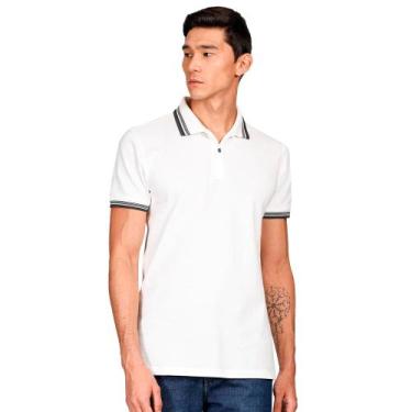 Imagem de Camisa Polo Aramis Piquet 6 Frisos Ve25 Off White Masculino, M