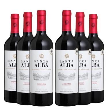 Imagem de KIT 6 Vinho Tinto Chileno Santa Alba Selection Cabernet Sauvignon, 750