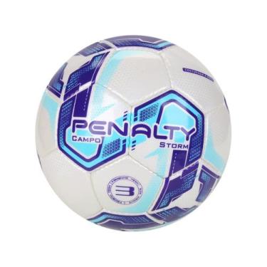 Imagem de Bola de Futebol de Campo Storm N3 XXI - Penalty, Branco, 64