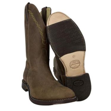 Imagem de Bota Texana Masculina Jácomo Crazy Havana, Marrom, 42