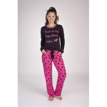 Imagem de Pijama Poá c/Bolso Longo Viscolycra - Ref. 215160 - Podium - Toque