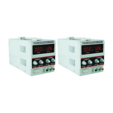 Imagem de Kit 2 Fonte Alimentação Digital 1 Canal Tensão 32 Volts Corrente 3 Amp