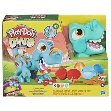 Imagem de Massinha Dino Crew Rex, Verde, Laranja e Vermelho - Play-Doh - 5010993