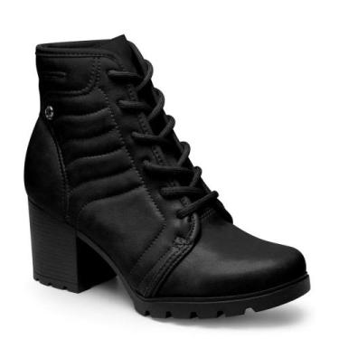 Imagem de Bota Coturno Dakota Salto Bloco Grosso Conforto Casual D2441 - Preto -