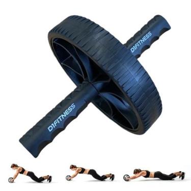 Imagem de Roda Abdominal D1FITNESS Profissional Preta