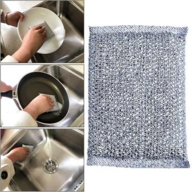 Imagem de Kit 4 Esponjas de Pia Bucha Lava Louça Limpeza Domestica Cozinha Extre